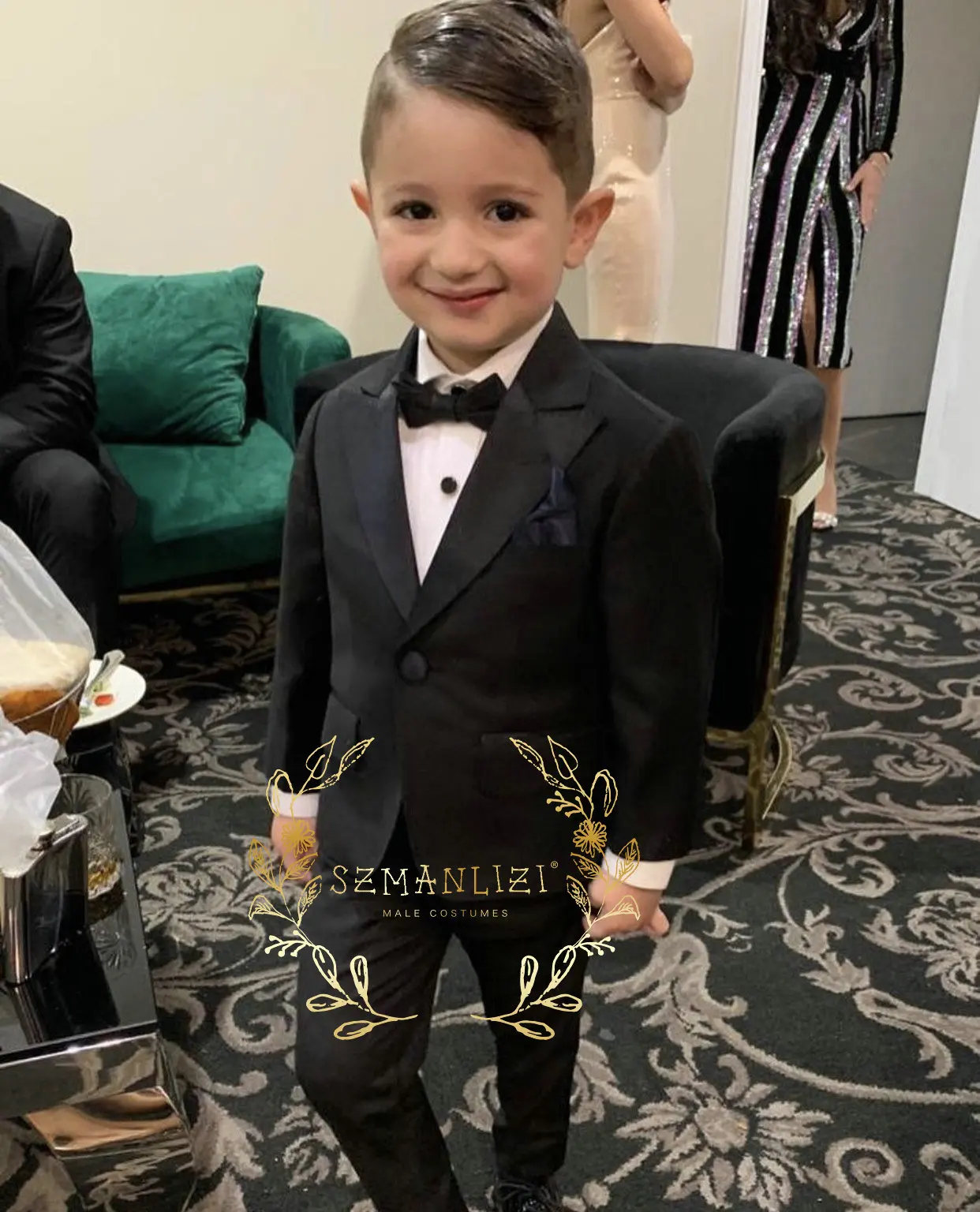 

Boys Party Wedding Tuxedo Suit 2 Piece Jacket Pant Suit Child Blazer Custom Suit Costume Enfant Garçon Mariage Boys Suit 블레이저