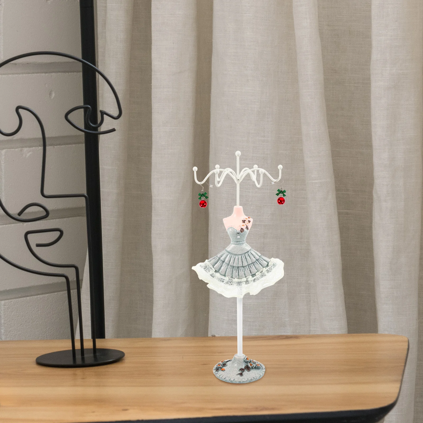 

Jewelry Stand Mannequin Design Earrings Display Holder for Vanity Jewelry Organizer Earrings Organizer Stand Earring Holder