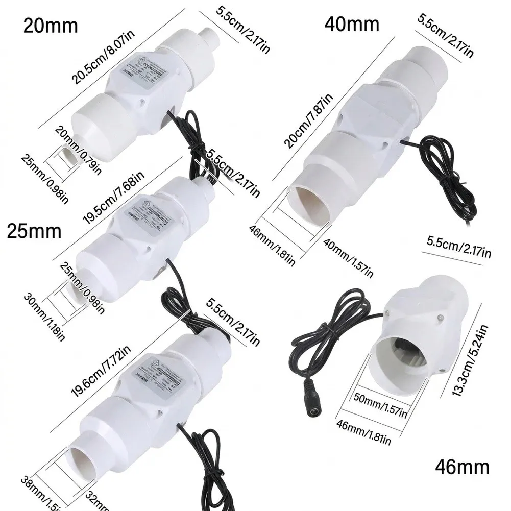 10W Kitchen Duct Ventilation Fan 58m³/h All-Metal Body, Quiet Operation For Home Restaurant Cinema Smoke Vent