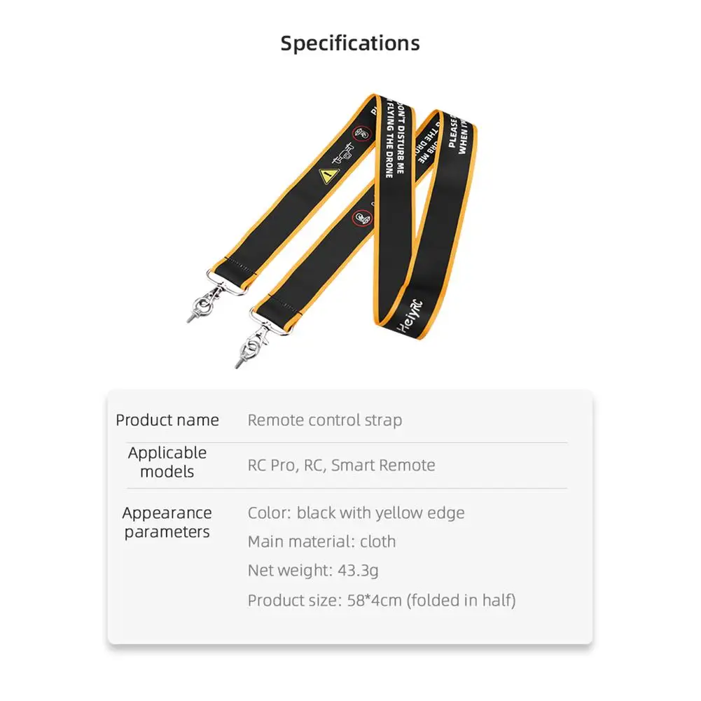 For DJI Mini 3 Remote Controller Lanyard Neck Strap Hanging Straps for DJI Mini 3 Pro Smart RC PRO Controller Drone Accessories