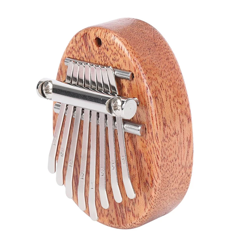 

5X 8-клавишная мини-калимба, изысканный палец, пианино, маримба, музыкальный хороший аксессуар, кулон, подарок-AT20