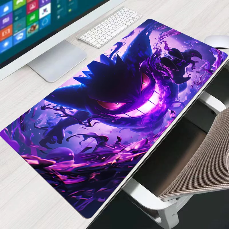 Kawaii Mouse Pad Anime XXL Ragazza carina Gabinete Gamer Computer Scrivania Zerbino Tastiera Pad Accessori da gioco P-Pokemons Gengar Mousepad