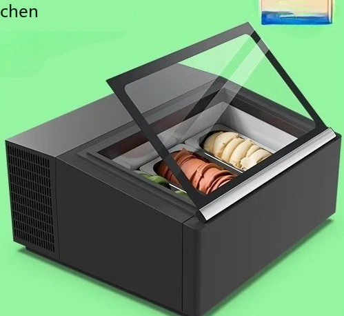 BX  ice cream display cabinet commercial small freezer stall refrigerator digging ball ice cream cabinet