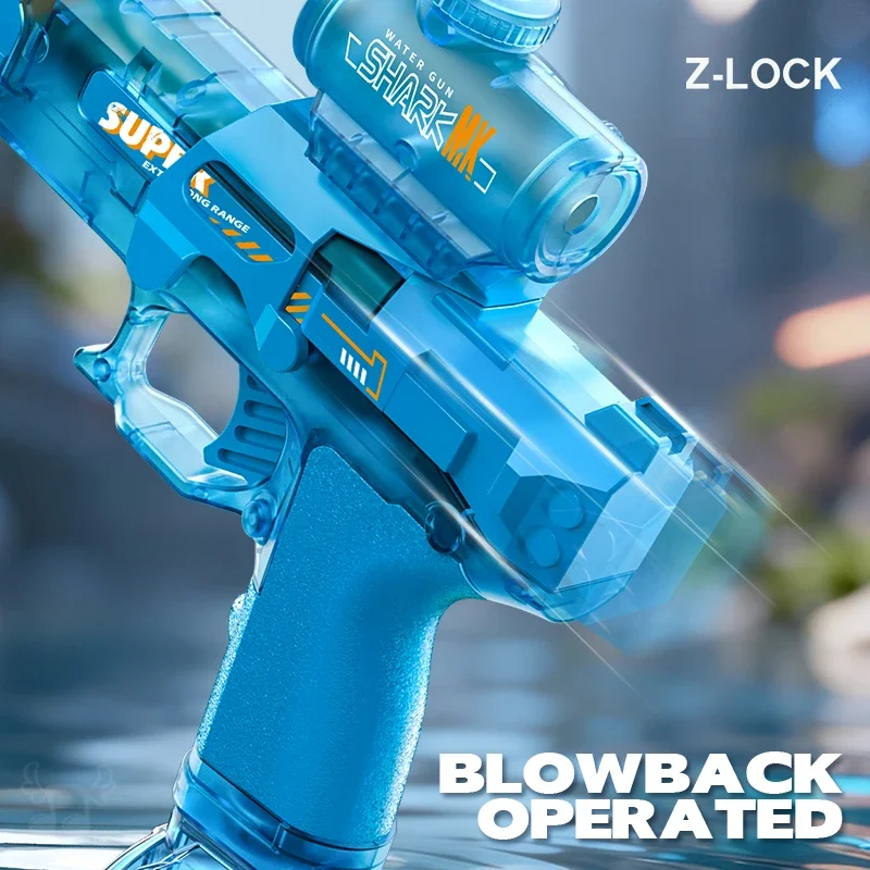 Led Simulated Firing Children Electric Water Guns Continuous Shooting Automatic Water Blasters Summer Outdoor Pool Toys for Kids view 5