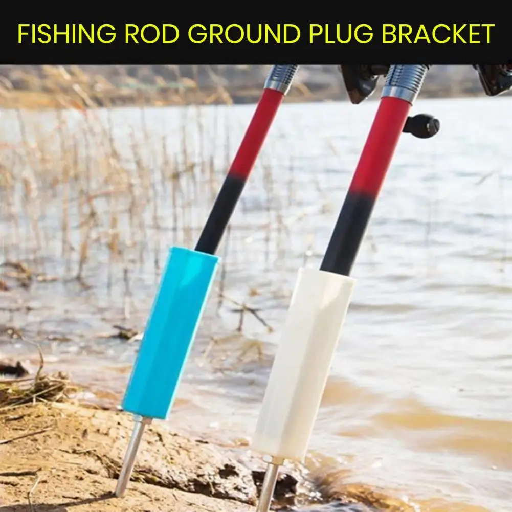 New Free Hands Stainless Steel Fishing Pole Support Stand Bracket Tackle Detachable Rod Holder Rack Plug Ground Sea River Tools