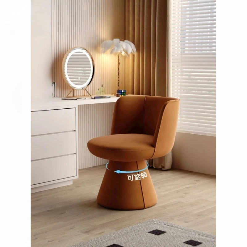 

Rotatable Italian single sofa chair dining chair makeup stool simple household bedroom chair