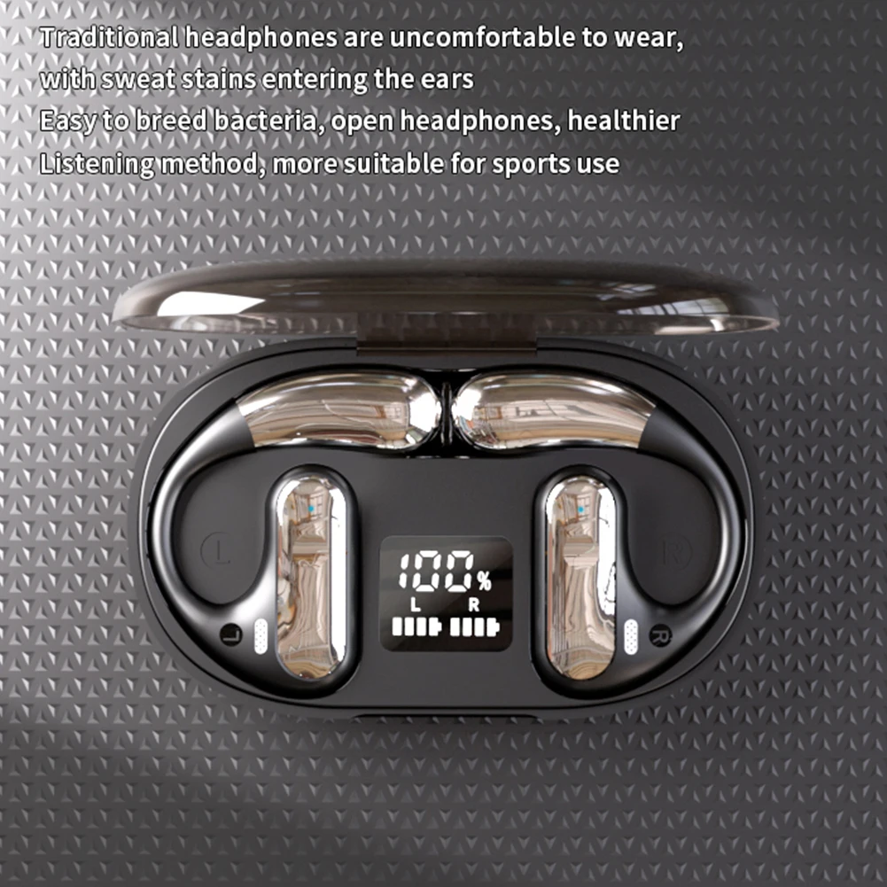 144 Languages AI Translator Earbuds Noise Cancelling Stereo Earhook Sports Headphone Translation Device for Travel and Business