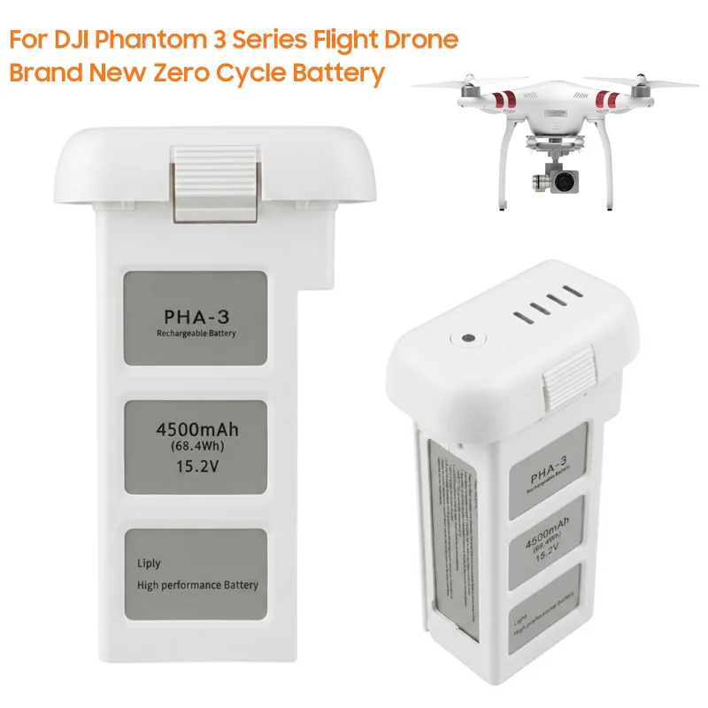 Replacement Battery For DJI Phantom 3 Series Phantom 3A 3P 3S 3SE Phantom3 Advanced Intelligent Flying Drone Zero-Cycle 4500mAh