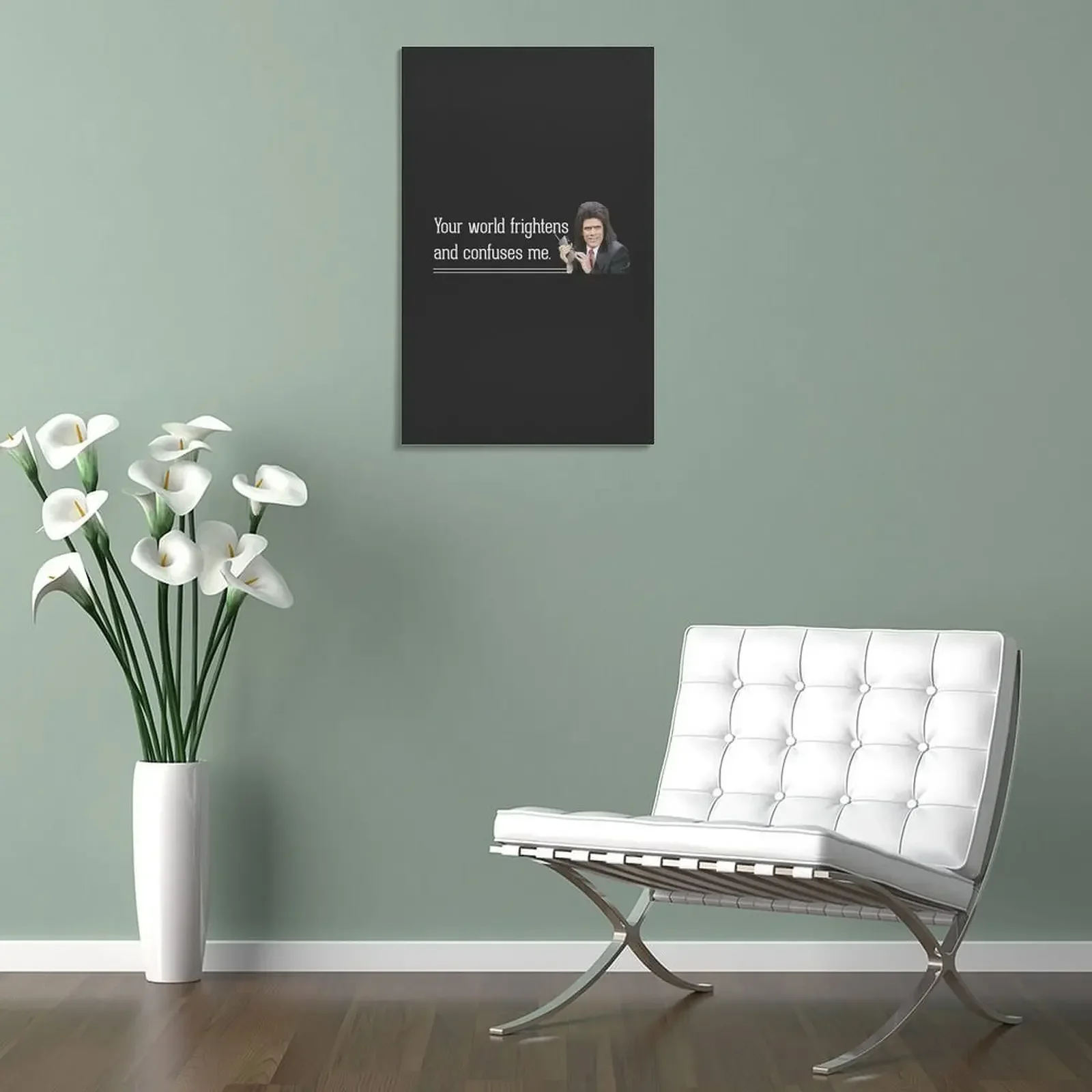 Your world frightens and confuses me Canvas Painting bedroom decor Decorative picture anime posters