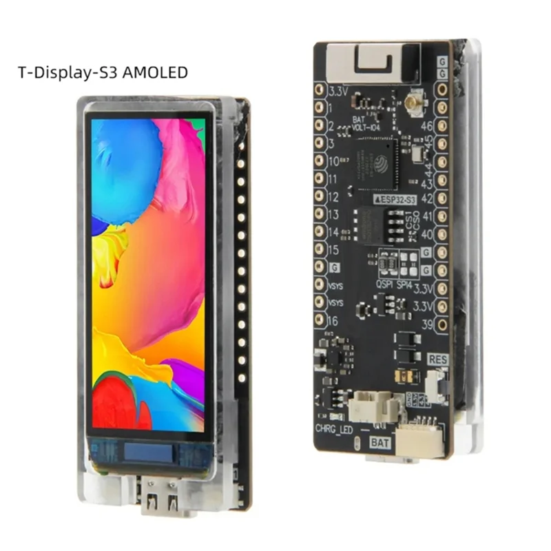 LILYGO T-Display-S3 AMOLED Development Boards for Smart Home Automation System ESP32-S3+1.91 Inch AMOLED Display Modules