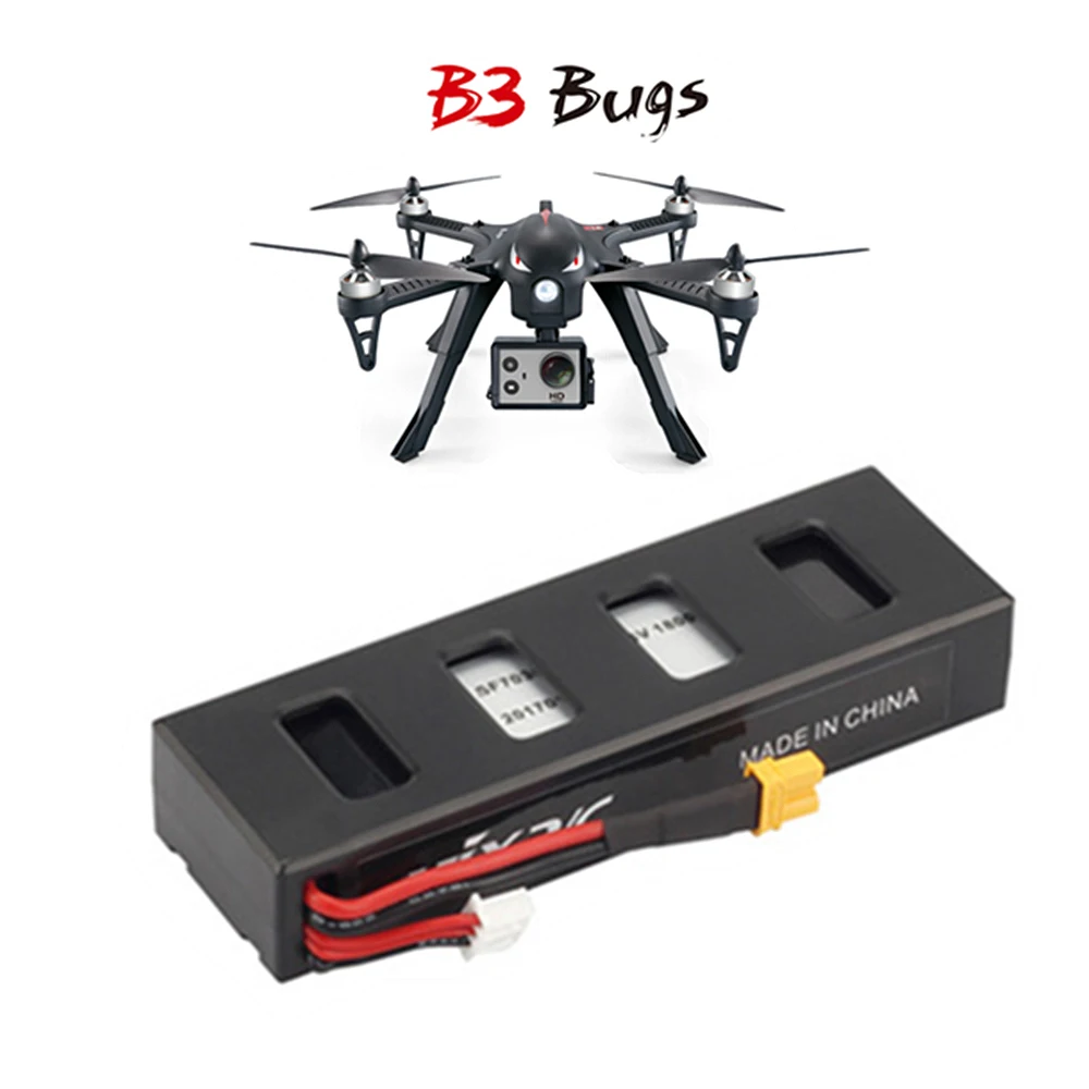 Originele Batterij Voor Mjx R/C Bugs 3 7.4V 1800Mah 25c Li-Po Batterij Voor Mjx B3 Rc Quadcopter Drone Onderdelen Accessoires