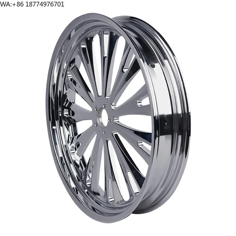 

Хромированные передние колесные диски 18x5.5 дюймов, алюминиевые диски для мотоциклов Harley Softail 2018-2023, Harley Touring 2014-2023