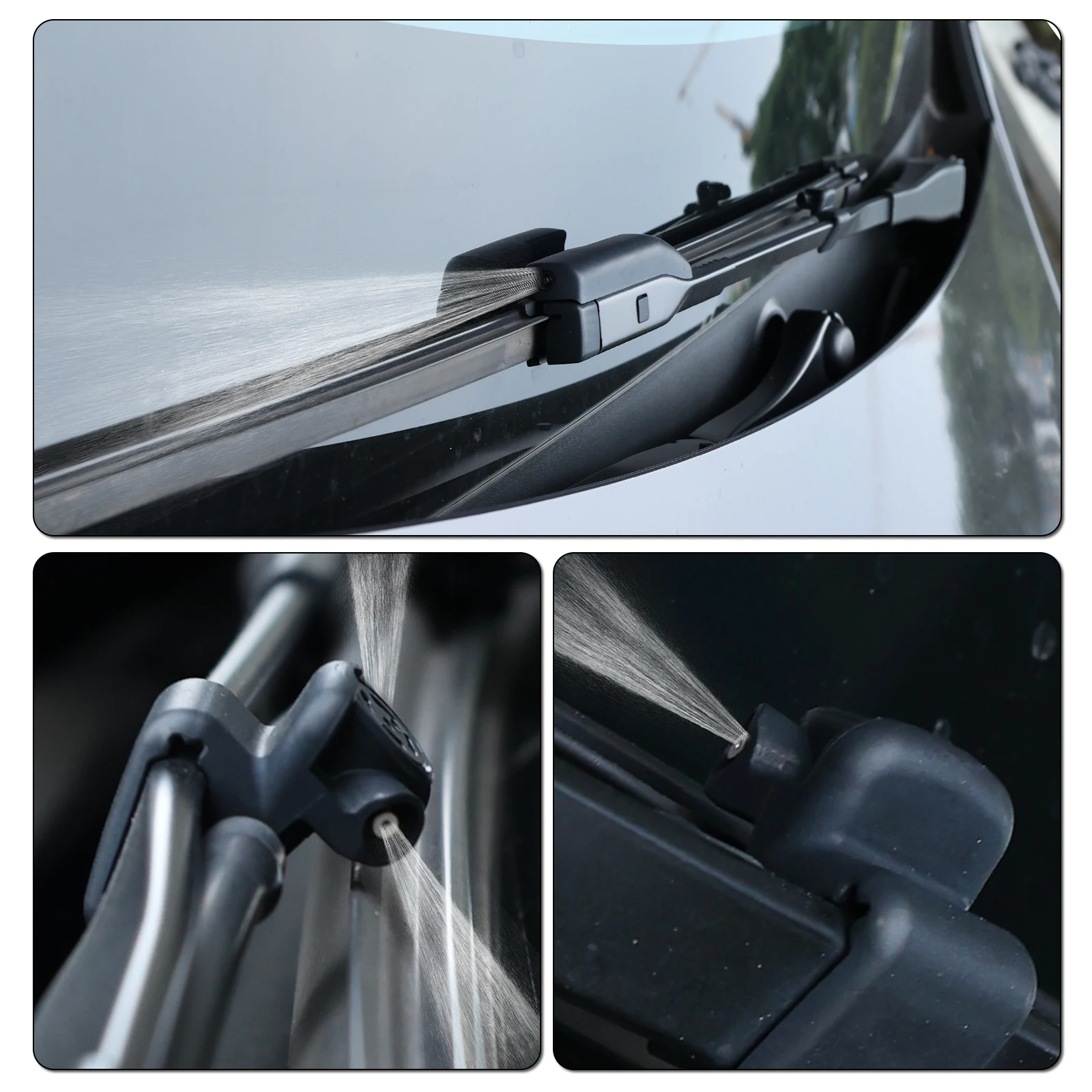 2 Pz/set Parabrezza Anteriore Rondella Jet Ugello Tubo Dell'acqua di Spruzzo Aggiornamento o Sostituire Parte Per Tesla Modello Y 3 2017-2026 1628230-02-A