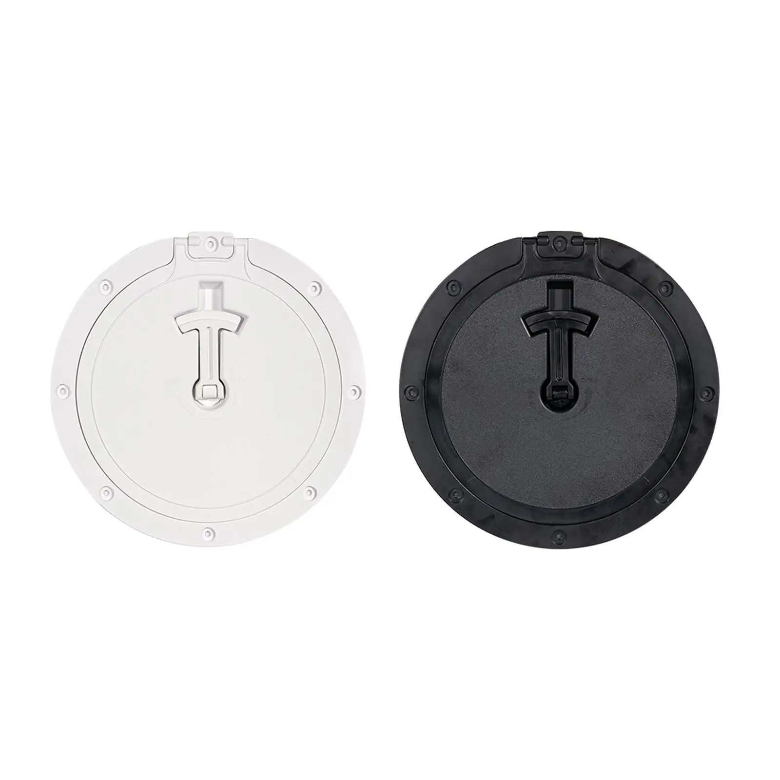 

8.4inch Cover, Round Heavy Duty Non Slip Waterproof Inspection with Handle, for Marine Kayak Yacht Boat RV.