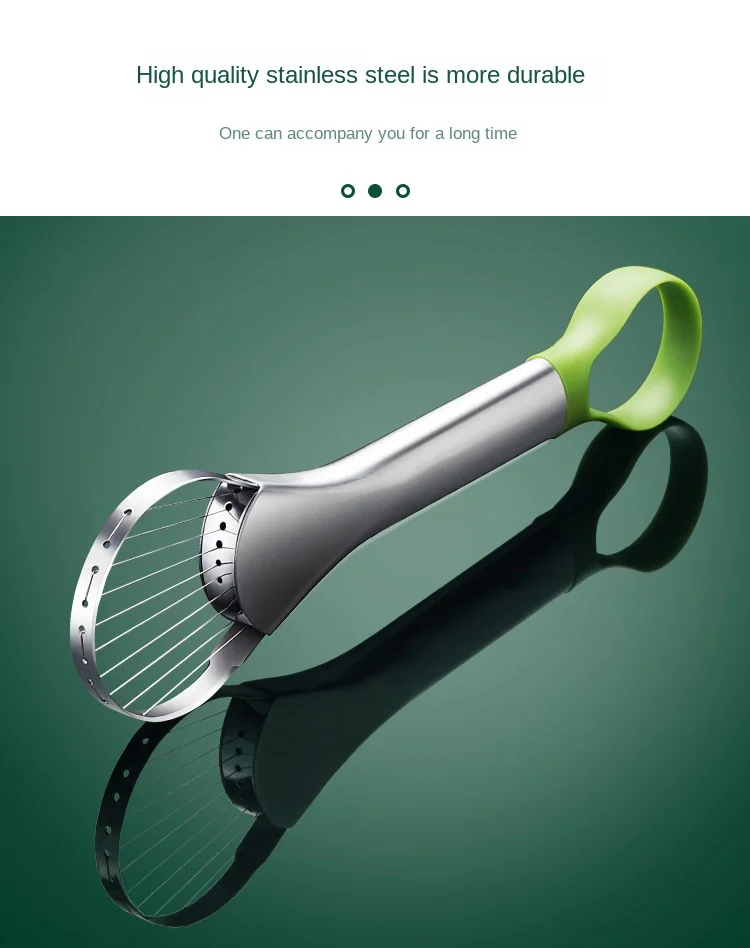 Avocado-Messer-Gadget, Edelstahlschneider, Küchenhelfer, Obstschneideartefakt, alles für Küche und Zuhause, Drachenfruchtscheiben – Detail 5