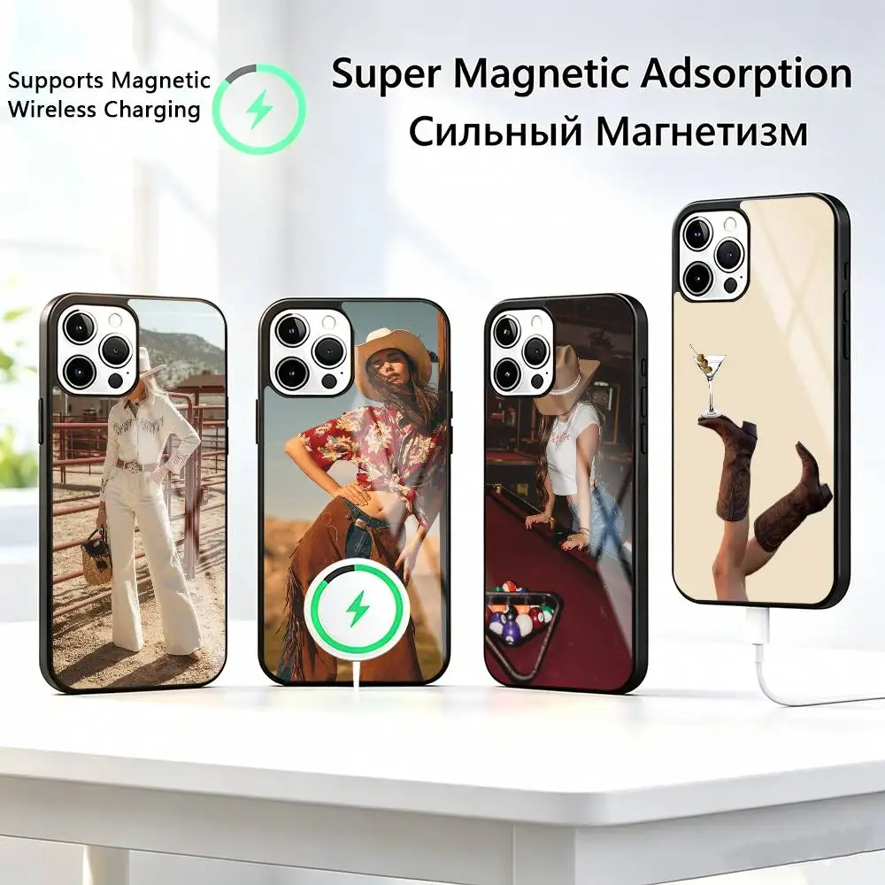 

Fashion Retro-o Western Cowboy Phone Case For iPhone17,16,15,14,13,12,11 Plus,Pro Allows magnetic wireless charging