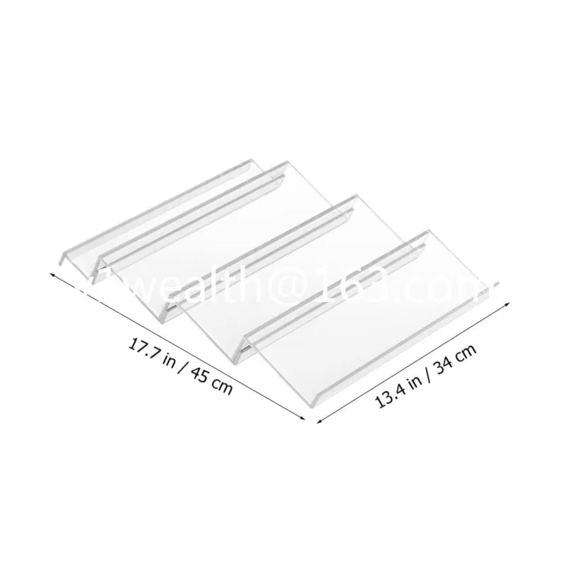 Multilayer Expandable Acrylic Fragrance Organizer Classic Engraving Design Kitchen Drawer Rack Seasoning Rack