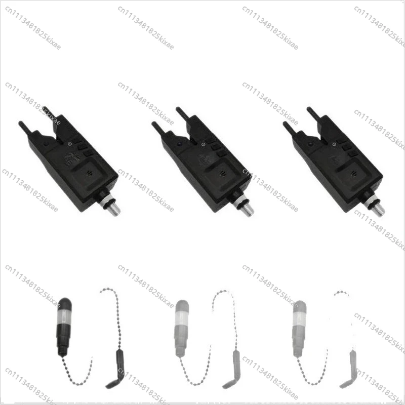 For Windproof Rod Alarm Set 3 + 3 Fishing Gear Bag Multi-function Electronic Flashing Light Fishing Alarm Set