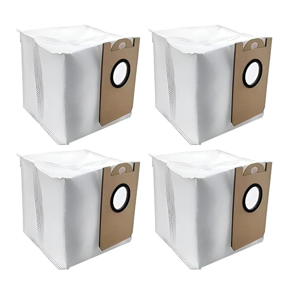 Replacement Dust Bags for AutoVac for Nova iHRV6BLK Self Emptying Robot Vacuum Cleaner 4 Pieces Compatible Accessories