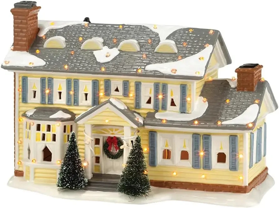 Department 56 Snow Village National Lampoons Christmas Vacation The Griswold Holiday House Lit Building 7.48 Inch Multicolor