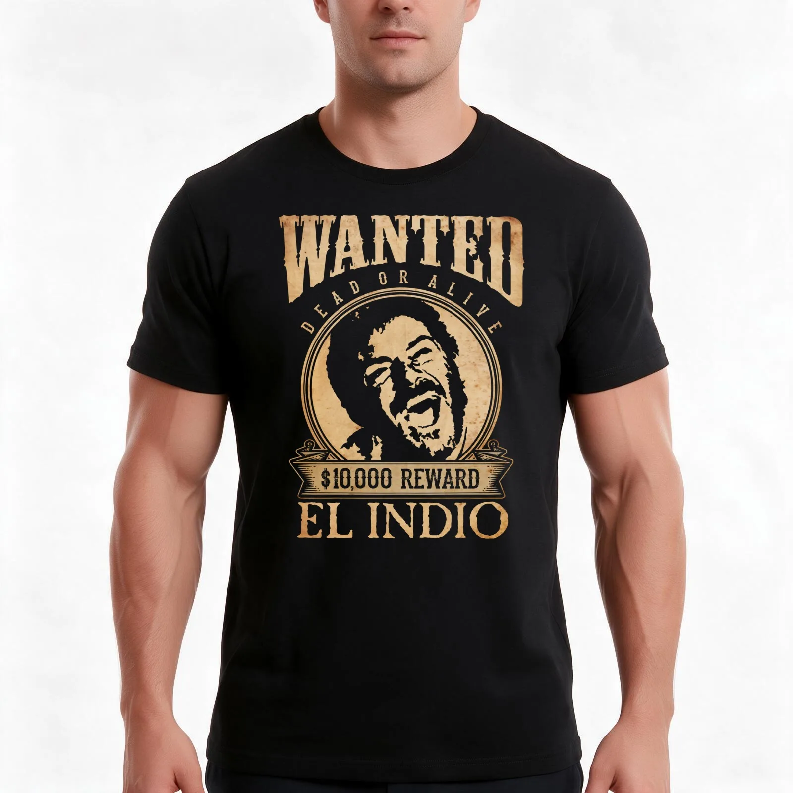 El Indio T-Shirt Summer Casual Cotton Tee Oversized Streetwear Tops Vintage Graphic Print Loose Fit Short Sleeve