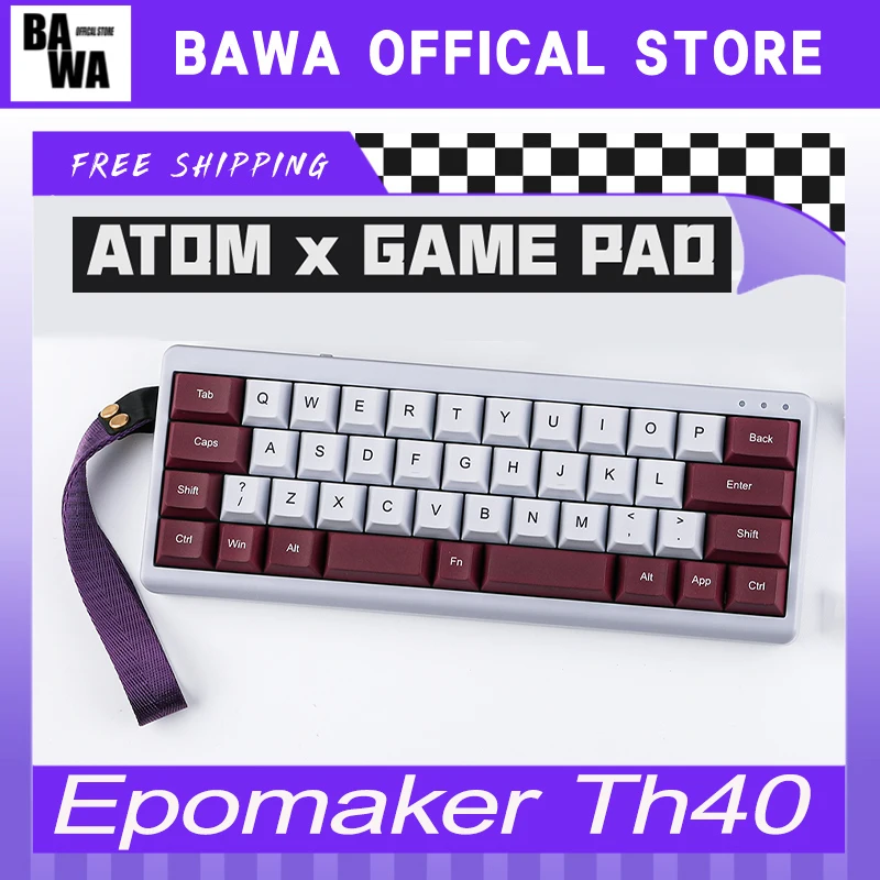 

Epomaker Th40 Mechanical Keyboards Three Mode Wireless Customize Portable Mini Keypad 44 Keys Rgb Keyboard Pc Gamer Accessories