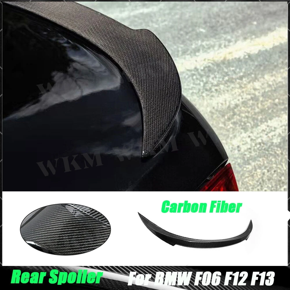 

Задний спойлер из углеродного волокна серии 6, крылья для BMW F06 F12 F13 M6 640i 650i 640i 2012-2016, задний спойлер багажника, губного крыла
