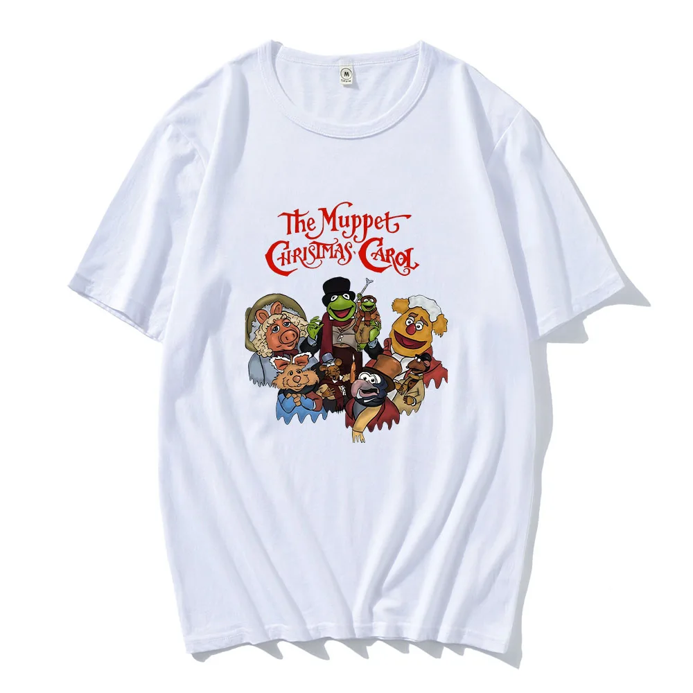 Muppet Christmas Carol T-shirts Cartoon Print Cute Tee-shirt top Short Sleeve Pure Cotton Tshirts Camisetas Women/Men Tees Top