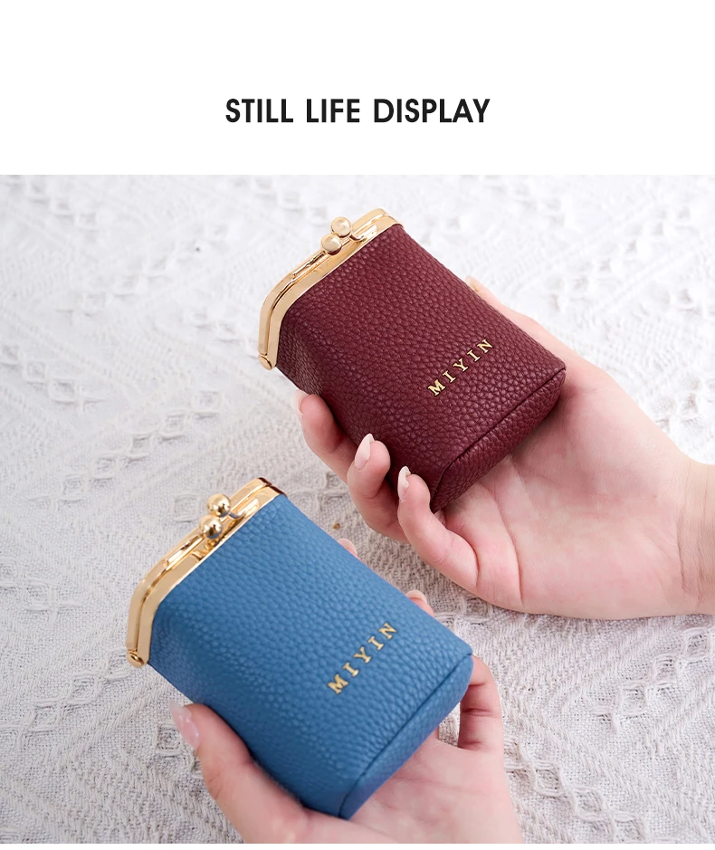 Luxuriöser Mini-Lippenstift-Organizer für Damen, auch geeignet als Schmuck-, Kopfhörer- und Münzbeutel mit eingebautem Spiegel. – Detail 7