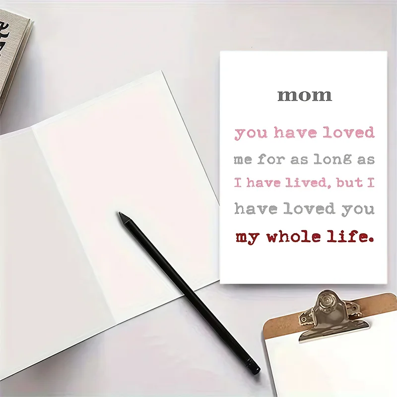 A photo perfect for celebrating her birthday or Mother's Day, containing a loving quote from a mother