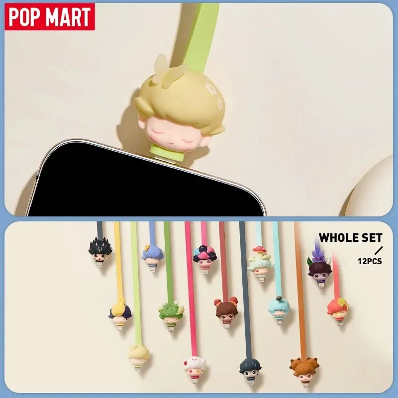 Pop Mart Dimoo By Your Side Series - Cable ( Iphone/ Type-C) Guess Bag Original Toys Cute Action Anime Figure Ornaments