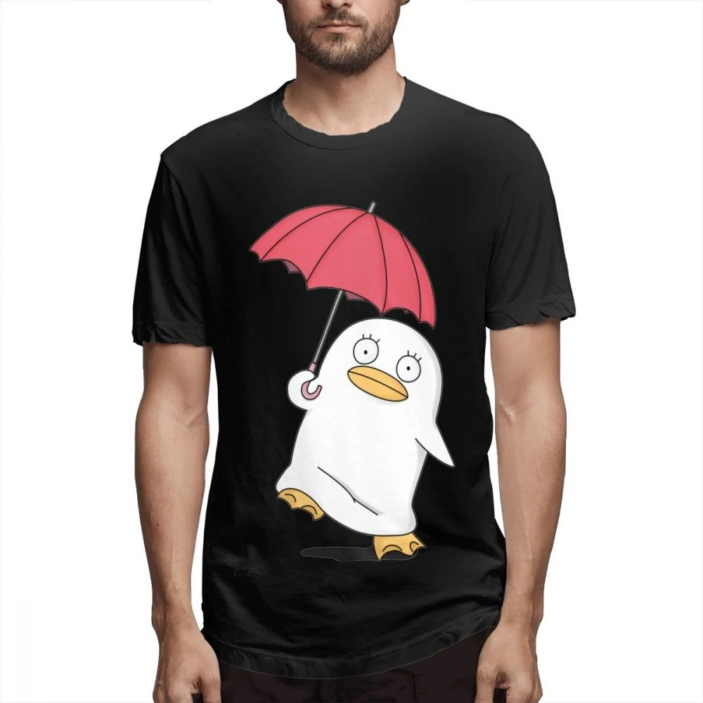 Picture CustomRound Neck 100% Cotton Cartoon T Shirt  Novelty Anime Gintama Elizabeth Mr TVB T Shirt For Man