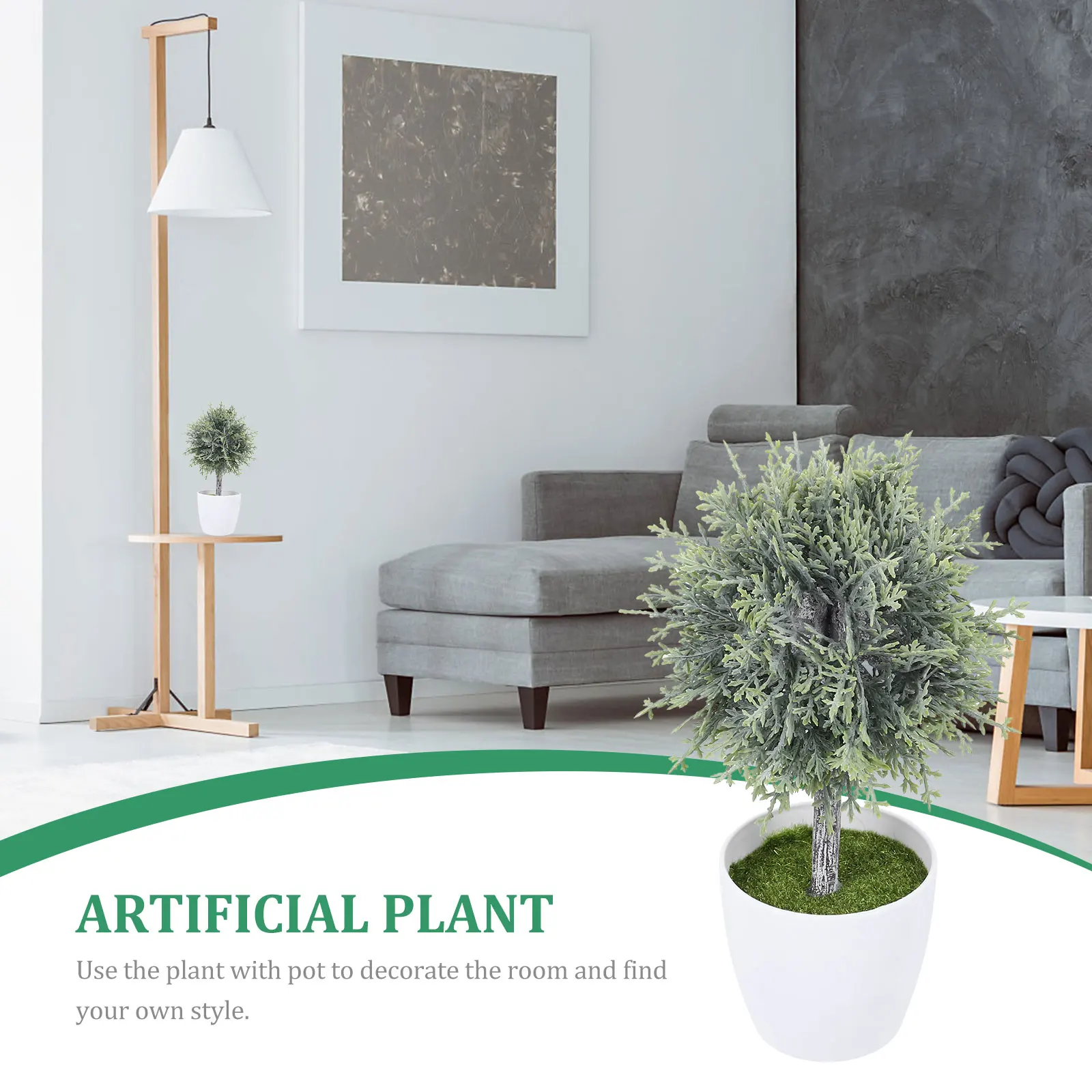 

Simulated Bonsai Artificial Spherical Potted Plant Cute Fake Decorations Indoor Office Flower Faux