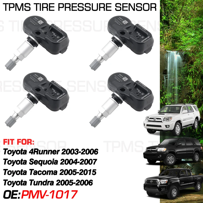 315 MHz Tire Pressure Monitor For Toyota 4Runner 2003-2006 Toyota Sequoia 2004-2007 Tacoma 2005-2015 Tundra 2005 2006 PMV-1017