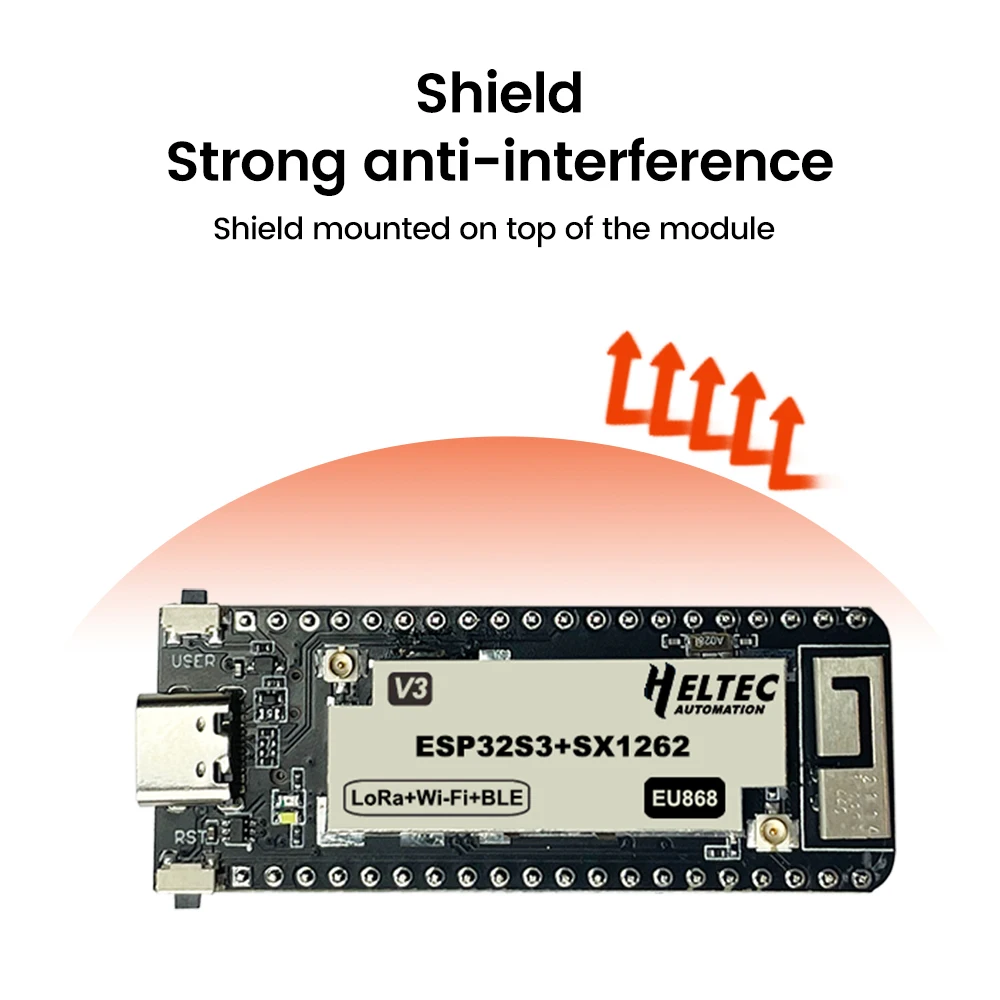 433-510MHZ/ 863-928MHZ Wireless Stick Lite ESP32+LoRa V3 Development Board Compatible with ESP32-S3 node Type-C