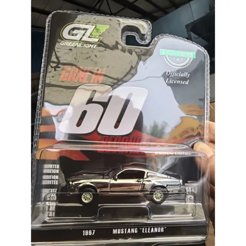 GreenLight 1/64 Scale 1967 Mustang Eleanor Alloy Muscle Car Model Classic Adult Collection Static Display
