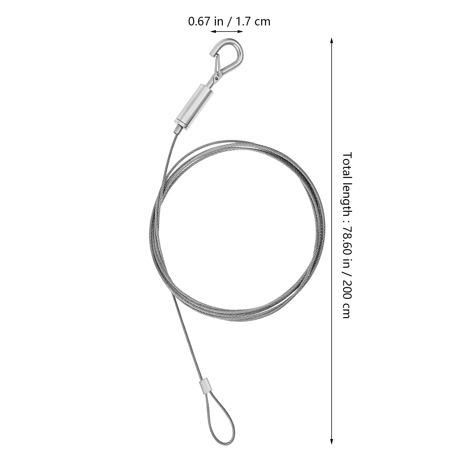 

Heavy Duty Stainless Steel Hanging Wire Adjustable Length for Lamps Frames Flowerpots Picture Hanging Cord Picture Wire