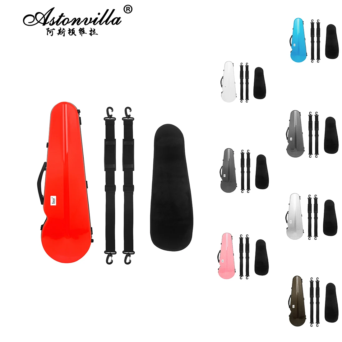 

Astonvilla Violin Bags Set Series High End 4/4 Violin Composite Case Lightweight Package Professional Violin Accessories