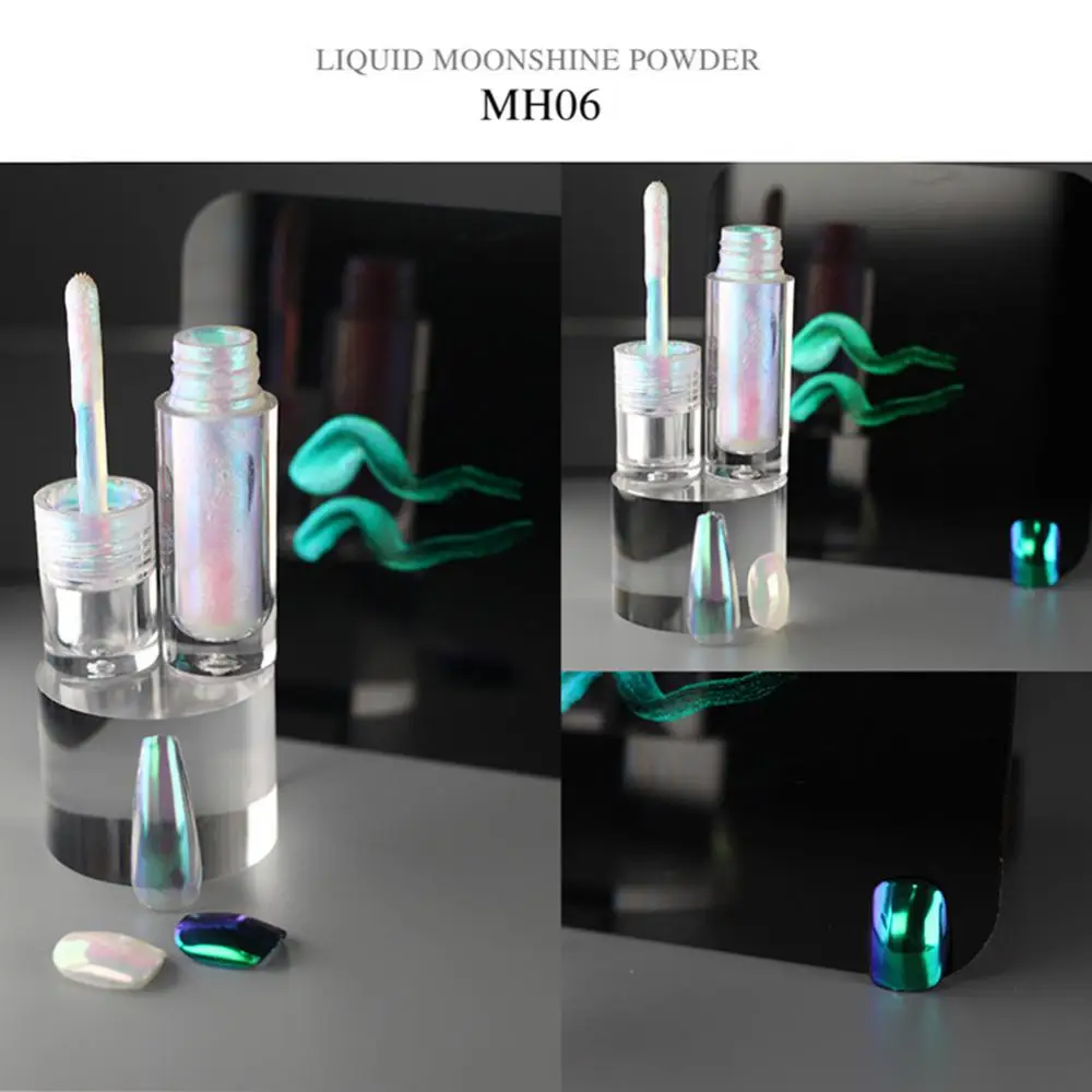 New Product Nail Liquid Magic Mirror Powder Liquid Moonlight Pigment Chrome Mirror Liquid Fingernail Decoration