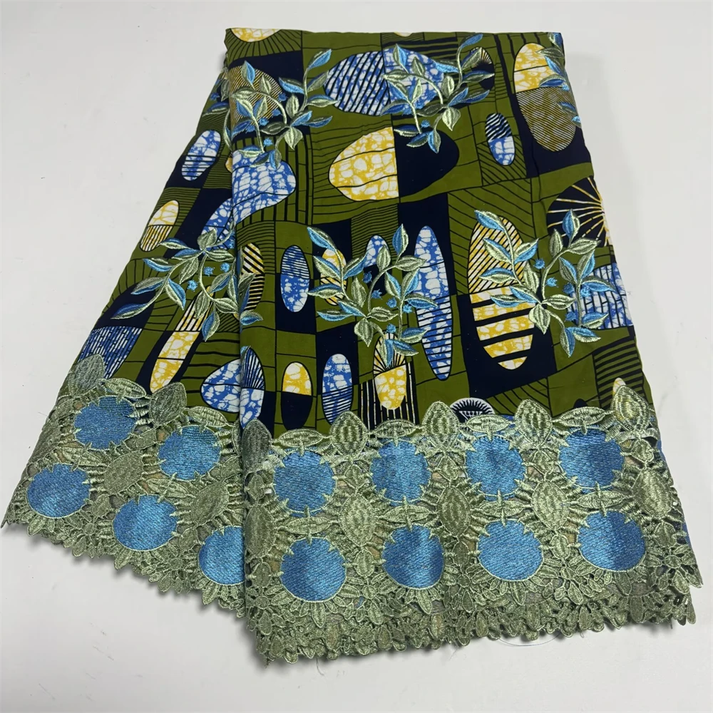 

Восковое кружево, французское кружево, гипюр, восковая печатная ткань, вышивка, африканское восковое кружево, хлопок, Анкара для женщин, платье, 6 ярдов