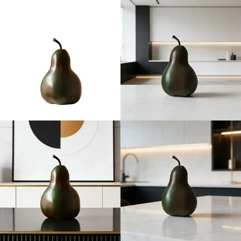Medieval Pear Ornament Home Model Room Hotel Living Room Entrance Desktop New Chinese High End Art Decoration
