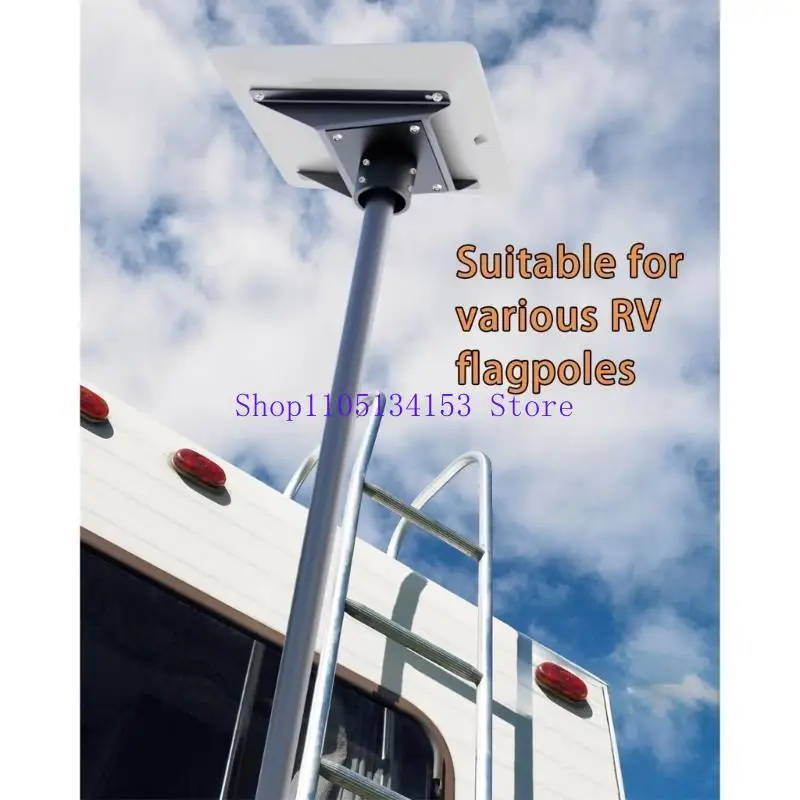 HG89 Flexibele satellietmastpolenadapterbeugel voor communicatie tijdens camping & exploratie beveiligde antenne -installatie