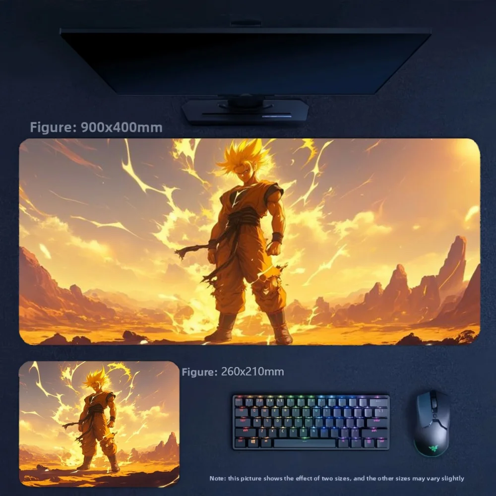 Office Small Size 26x21cm Convenient Leather Mouse Pad Cartoon Animation Dragon Ball Series Leather Non-slip Decorative Tablemat