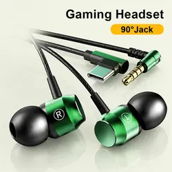 Per la galassia 90 °   Cuffie da gioco cablate con jack Suono surround HiFi con microfono Cuffie musicali tipo C da 3,5 mm per Samsung S24 23 iPhone 15