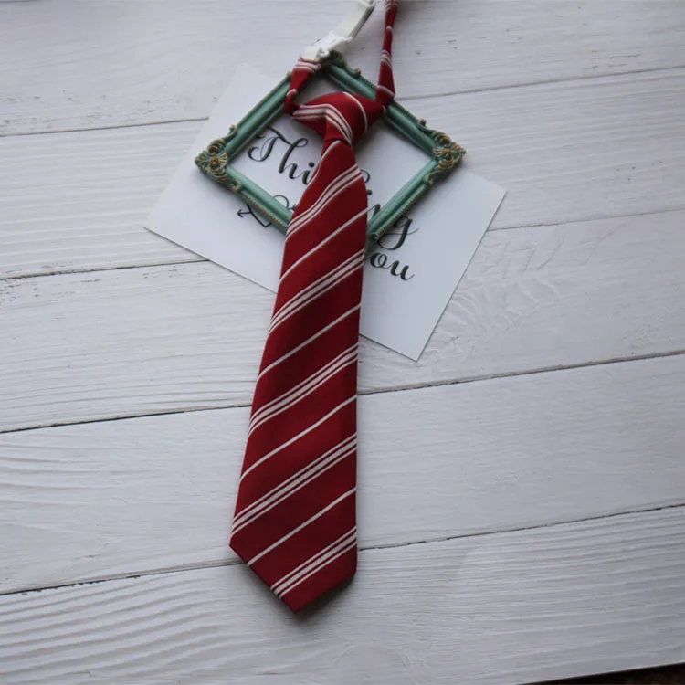 Simple Daily Fashion Striped Tie Shirt Accessory College Style Tie for Both Boys and Girls Tie Casual and Easy To Wear image 5