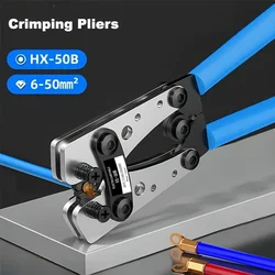 Crimping Pliers Tube Terminal Crimper Hex Crimp Tool Multitool Battery Cable Lug Cable Hand Tools HX-50B 6-50mm² AWG 10-0