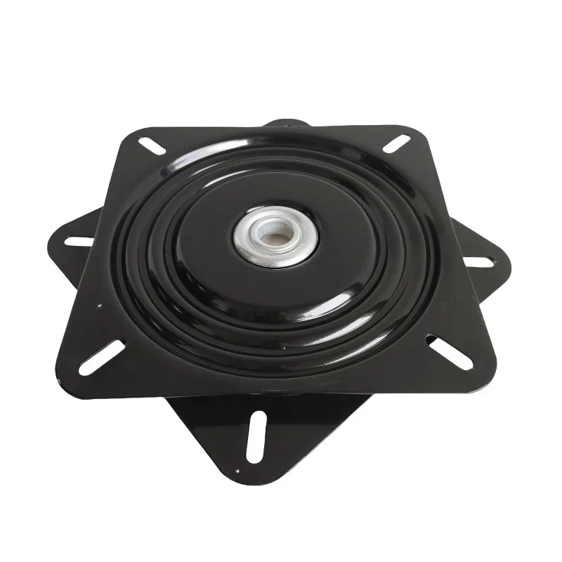 10 inch through-hole square iron turntable with strong and stable support for furniture, chairs, hardware chassis accessories