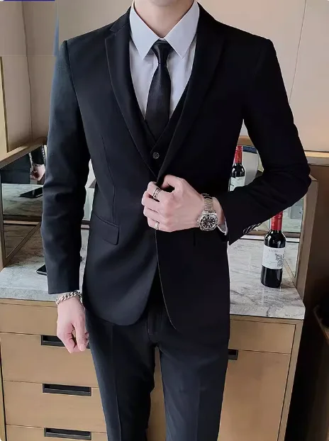 H11 new suits for men spring business slim fit professional work formal suits Italian style groom wedding dress