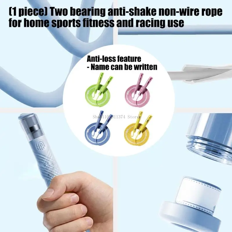  Cardio Practice Jump Rope with 2.8m Rope Length, Textured Grip and Bearing Layout for Student Exercise Routines