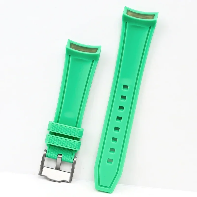 Liquid Silicone Strap Watch Band for Swatch X Blancpain Fifty Fathoms Waterproof Replace Sport Bracelet for Ocean of Storms 22mm